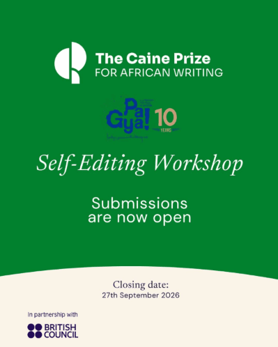 Caine Prize, Pa Gya! to Host Self-Editing Workshop in Accra
