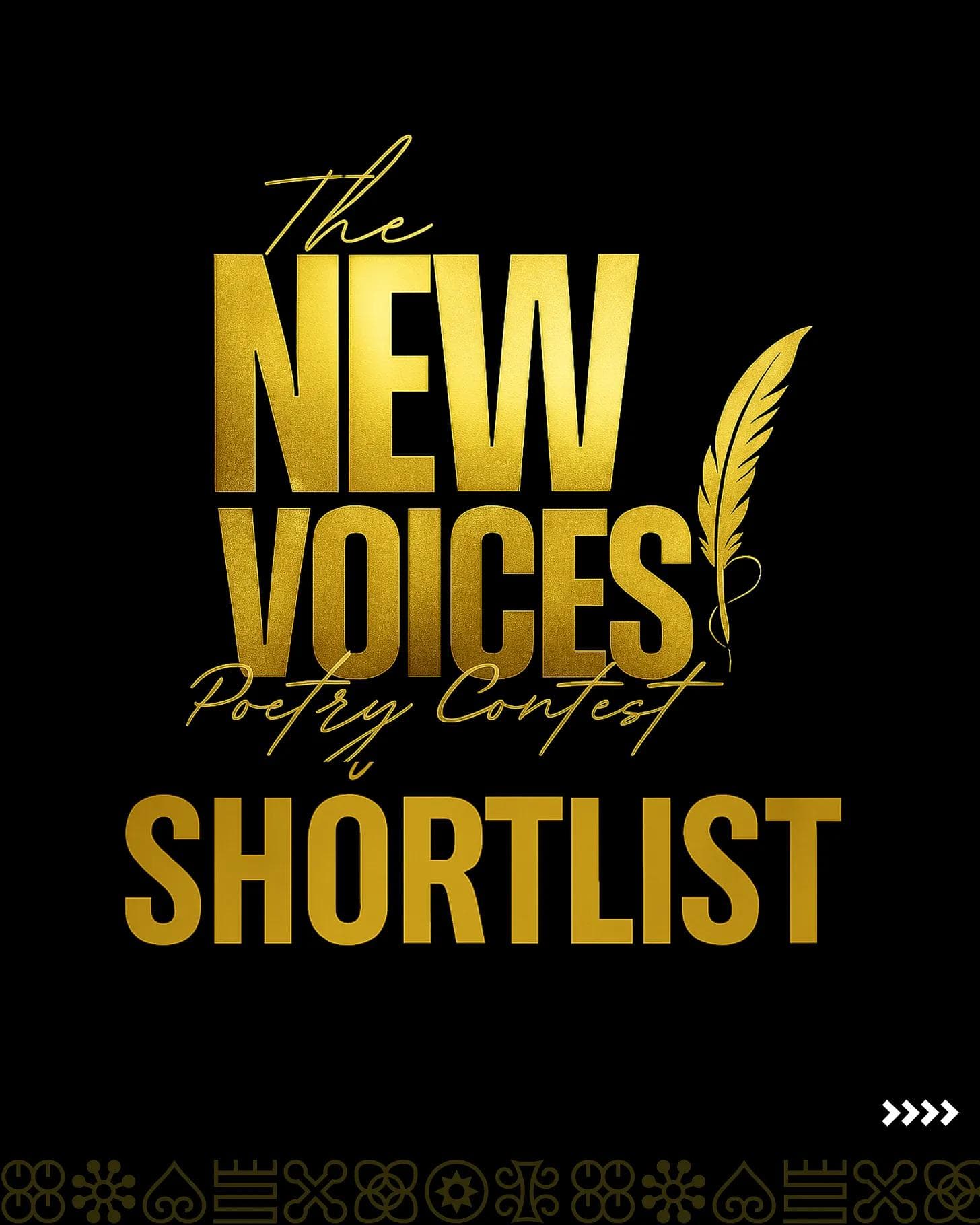 New Voices Poetry Contest 2025 Shortlist